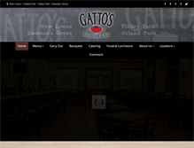 Tablet Screenshot of gattosrestaurant.com